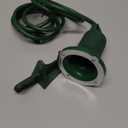 QITIM Outdoor Halloween Spotlight Floodlight with Stake Plug in, Weather Resistant, Heavy Duty for Yard, Flag, Holiday Decor, 120V, 6FT Power Cord, PAR38 Bulb Base, Green, ETL Listed