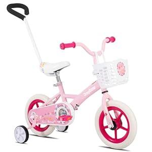 JOYSTAR Voyager 10" Kids Bike for Boys & Girls Ages 1-3 Pink