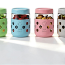 4 Pack Overnight Oats Containers with Lids  Thickened Glass 16 oz Mason Jars with Silicone Sleeves, Wide Mouth Airtight LeakProof Chia Seed Pudding Meal Prep Jars for Yogurt Parfait Snacks