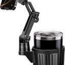 This Hill Magnetic Cup Holder Phone Mount, Compatible with MagSafe, 4.1" Base Adjustable Height Car Cup Holder Compatible with iPhone 17/16 / 15/14 / 13/12 Series, Secure Fit for Car or SUV