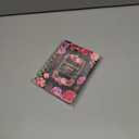 Iceemee Password Keeper Book with Alphabetical TabsSmall Password Books Password Notebook for Internet Website Address Log in Detail, Password Logbook Gifts for Home and Office (Flower Black)