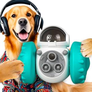 GRETEGO G&GO Dog/Cat Interactive Slow Feeder Puzzle Toy, Cognitive Dog Toys, Dog Treat Dispenser Toy, Interactive PetsToys for Indoor, Treat Dispensing Dog Toys, Slow Eating Dog Bowl (Blue)