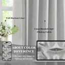 WEST LAKE French Pleated Full Blackout Curtain Panels 108 Inches Length,Light Grey Linen Blended Drapes for Bedroom,Modern Window Treatment,Back Tabs Hooks,60" Wx108 L(Pack of 1)