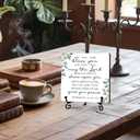 The Lord Bless You And Keep You Sign, Rustic Christian Decor, Farmhouse Home Office Decor, Inspirational Christian Gifts for Women Men, Vintage Decoration for Bedroom Bathroom, 5" x 5"-303