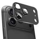 ZXZone for iPhone 17 Pro Camera Lens Protector, Strong Adhesion Aluminum alloy & Sapphire Glass material [Drop Protection] 9H Tempered Glass Camera Cover screen Metal Ring Case Friendly Scratch Resistant Easy to Install (Black)