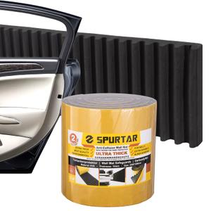 Spurtar Thick Garage Wall Protector Garage Parking Aid, 79" L x 8" W x 3/5" Self-Adhesive Car Door Protector, Wavy-Mat Wall Padding, Vehicle Door Edge Guards, Bumper Guards Protection Pads (1 Piece - 79"  8"  0.6")