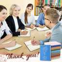 24 Pcs Christmas Thank You Appreciation Gifts for Women Teacher Mini Notebooks Bulk A6 Pocket Small Journals Tiny College Ruled Lined Notebook for Student Teacher School Xmas(Bright Color)