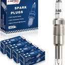 Iridium Spark Plugs 8 Pack SP515 SP546 Compatible with 2004 2005 2006 2007 2008 Ford F150 5.4 Expedition Explorer Mustang F250 F350 F450 & Lincoln Mark LT Navigator & Mercury Mountaineer V8 4.6L 5.4L