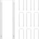 T8 U Bend Shape LED Tube Light 20W 5000k ETL Listed 2x2FT 10 Pack | 40W Equivalent 2000LM Daylight, Fluorescent Replacement G13 Dual-Ended Powered Ballast Bypass, Frosted Cover
