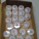 SupBri 24 Pack Flameless Tea Lights Candles Battery Operated, Crystal Led Tealight Candles,Votive Electric Fake Candles for Valentines Wedding Diwali Christmas Decorations