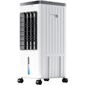 3-IN-1 Portable Air Conditioners, Evaporative Air Cooler w/Remote & 3 Speeds, Windowless Air Conditioner, 2 Gal Tank & 4 Ice Packs for 45H Cooling, Quiet Portable AC for Room Bedroom Office