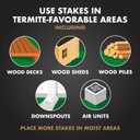 Spectracide Terminate Termite Detection & Killing Stakes2, 5 Count, Replacement Stakes With Pop-up Indicators Detect Termite Activity And Kill Foraging Termites