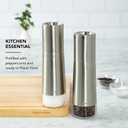 KitchenAid Stainless Steel Filled Pepper Grinder, 8 Inch