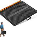 Portable Wheelchair Ramp, Seamless,Non-Slip Reinforced,Metal Folding Handicap Ramp,Load Capacity 800 lbs,for thresholds Ramps, Steps, Vehicles, Doorways,Carts (3FT(Using Height 4-12''))