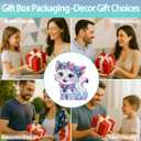 YIYIAH Diamond Art Cat Decor Statues Desk Placement Ornament - 5D Cartoon Diamond Painting Kits for Beginners - DIY Diamond Art Kit Full Round Drill Big Gem Art Cat Gifts for Women