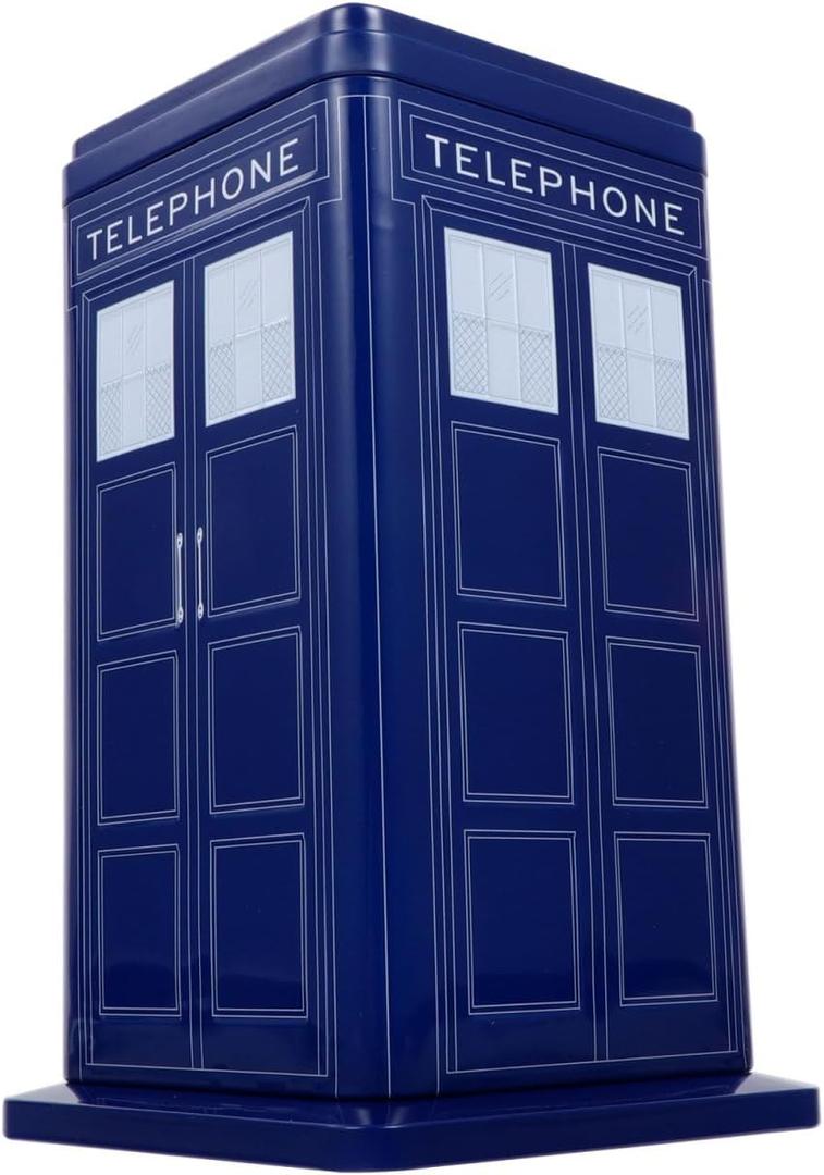 Cabilock Candy Cookies Box 4.5 X 4.5 X 7.9 Inch Tinplate Container with Removable Lid Sealed Iron Storage for Kitchen Holiday Treats Party Snacks