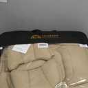 Coverado Universal Seat Covers Front, 2-Pack Universal Seat Covers for Cars, Waterproof Nappa Leather Car Seat Covers with Head Pillow, Auto Protectors Fit for Most Sedans SUV Pick-up Truck-Beige (Front, Beige(Pillow))