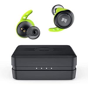 Monster Champion Wireless Earbuds, IPX8 Waterproof Sports Headphones with aptX Deep Bass, CVC 8.0 Call Noise Cancellation, Bluetooth 5.0, Type C Fast Charge, 100Hrs Charging Case