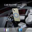 5 x for Mag-Safe Car Phone Mount, 1080 Adjustable 3-Axis Arm Magnetic Dashboard & Windshield Holder, Strong Adhesive Base, Stable Hands-Free Car Mount for iPhone 16/15/14/13/12 Series