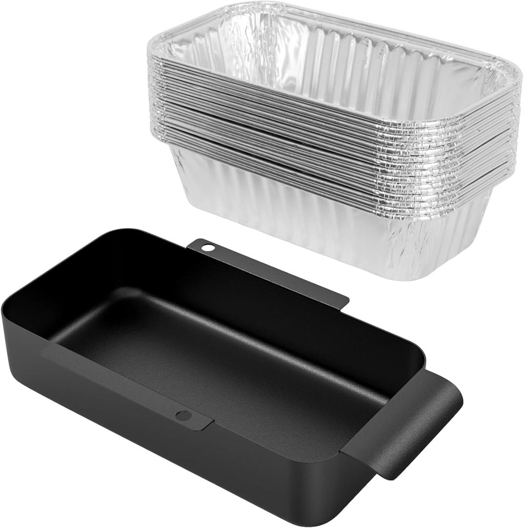 Grease Tray with Catch Pan for CharBroil Performance Grill Accessories, Aluminum Drip Pans Liner Set Replacement for CharBroil G416-0015-W1 463242716, Drip Catcher Pan, Grease Tray Replacement