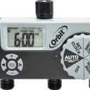 Orbit 56233D 3-Outlet Digital Watering Timer, 3 valves, Black and Gray