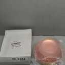 Rubtlamp 60Pcs Pink Plastic Plates,Clear Pink Plates With Gold Rim,Hammered Gold Plates Include 30Pink Plastic Dessert Platos, 30Gold Dinner Platos For Party