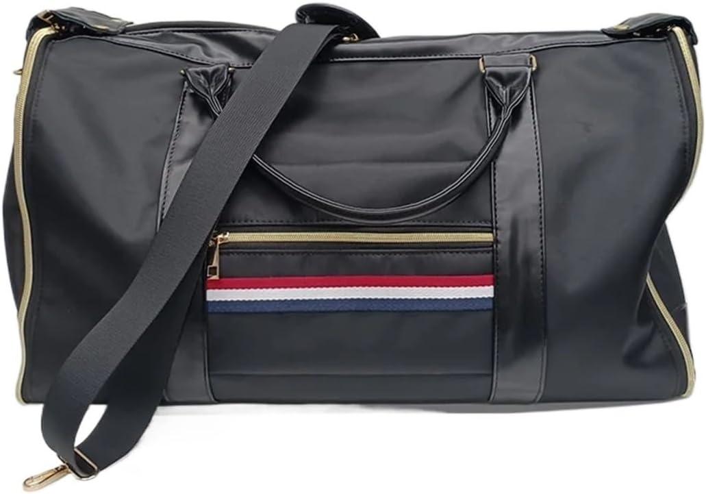 Compatible For Suit Travel Bag Convertible Garment Business Flight Luggage Duffel With Shoe Pouch Men Women(Black)