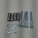 xpose safety Concrete Anchors Set with 4"" Lag Bolt, Lag Shield and Washer - 4 Sets per Pack - 1/2"" Bolt Lag Screws 4-Inch for Speed Bumps for Asphalt - Galvanized Steel Lag Bolts