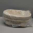 Bread Proofing Baskets Set of 2 10 inch Oval Shaped Dough Proofing Bowls w/Liners Perfect for Professional & Home Sourdough Bread Baking