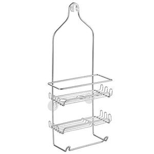 iDesign Steel Hanging Shower Caddy Organizer, The Milo Collection – 9” x 4.5” 21.25”, Silver