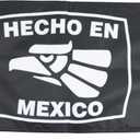 Hecho en Mexico Black Flag 12x18 Inches - Perfect for UTV ATV SxS Boats - Attach to Whip Lights or Flag Poles - Double Sided - Ulti Offroad