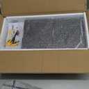 WOPITUES Floating Shelves for Wall with Cube Shelf, Wall Shelves with Metal Rail for Bathroom Decor, Bathroom Organizers and Storage, Over Toilet Shelves for Toilet Paper-Black (15.7 inch)