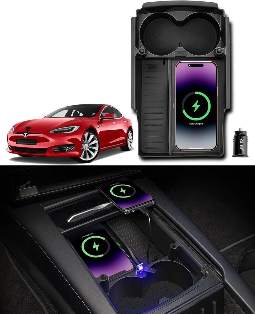CARxion for Model S & Model X Wireless Charger (2016-2019, OEM Car Accessories)