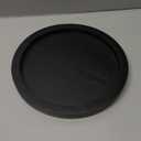 Round Decorative Tray for Coffee Dining Table Countertop Small Wooden Serving Trays Farmhouse Kitchen Home Living Room Decor and Bathroom Accessories Tray Black Rustic Wood Candle Centerpiece Trays (11")