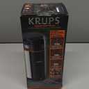 KRUPS: 3oz Coffee Grinder, Ultimate Silent Vortex Plastic and Stainless Steel Grinder with Removable Bowl Mess-Free, 8 Times Quieter, 2 Speeds 240 Watts,Dry Herbs,Dishwasher Safe,12 cups ground Silver