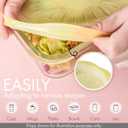 Reusable Silicone Stretchable Lids 6Piece Multicolor Food Covers for Bowls, Cups & Containers Airtight, LeakProof, BPAFree, Microwave/Dishwasher/Freezer Safe Green Hearth