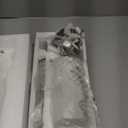 LMS Brushed Nickel Pendant Lights Kitchen Island, 1-Light Modern Glass Pendant Light Fixtures with Hammered Glass, Adjustable Mini Hanging Light for Kitchen Island Sink Bathroom, LMS-199