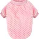 Dog Sweater, Sweaters for Small Dogs, 2, 3 Pack Warm Soft Pet Clothes for Puppy, Medium Large Cat, Dogs Girl or Boy, Dog Shirt for Winter Christmas (Pink+Purple+Red, Small)