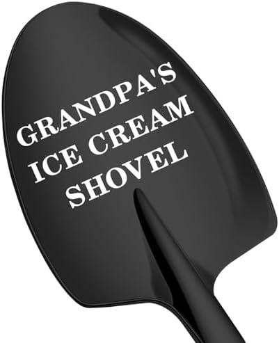 Pack of 2 Christmas Gifts for Grandpa from Grandkids - Great Grandpa Gifts Personalized Gifts for Papa - Stocking Stuffers for Mens Gifts Ideas Birthday Father's Day Gift Grandpa's Ice Cream Shovel