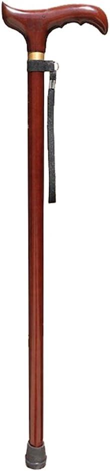 Wooden Cane Solid Walking Stick Cane T- Handle Faucet Handle Crutches Solid Wood Elderly Walking Stick 93 Cm Can Be Truncated On Their Own for Elderly, Seniors
