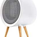 Gaiatop Space Heater, Cute and Powerful, 1000W Small Electric Heaters for Indoor Use, 3 Modes PTC Ceramic Fast Heating, Overheating & 45° Tip-Over Protection, Portable for Home Office White