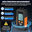 Manometer Gas Pressure Tester -101 to 200KPa Mini Dual-Port Digital Manometer HVAC with 6 Measurement Units(PSI/kPa/mbar/bar/inHg/mmHg) Manometer Lp Gas Pressure Tester Auto Calibration Monometer