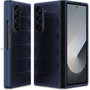 Case for Samsung Galaxy Z Fold 6, Hard PC Slim Fit Bumper Case, Anti-Scratch Shockproof Protective Phone Cover, Blue