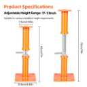 4PCS House Jacks for Leveling Crawlspace 17''-31''Adjustable Support JackFloor Jacks,for Stabilizing Stairs, Decks, Crawlspaces, Uneven Floors10000 lbs Load Capacity Orange