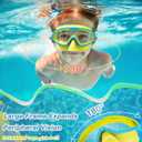 Freela 2 Pack Kids Swim Goggles for 3-12 with Nose Cover, 180 Wide View Anti-Fog UV Swimming Goggles for Toddler Boys Girls