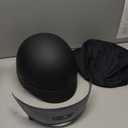 GLX M14 Open Face Motorcycle Helmet - Matte Black, Medium - DOT Approved