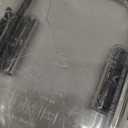 Rubbermaid Brilliance Glass Food Storage set of 4 containers 8 total pieces (4 containers + 4 lids) for Lunch Meal Prep and Leftovers Dishwasher and Oven Safe Clear/Grey