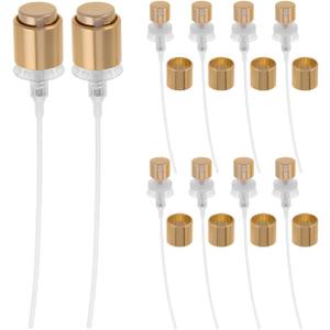 FOMIYES 10Pcs Golden Mini Spray Nozzle for Perfume Bottles, 13Mm Atomizer Pump Sprayer, Press Pump Head for Diy Fragrance