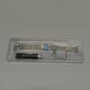 MioHHR Slim Metal Band Compatible with Apple Watch Band 42mm(Series 11 10) 41mm(Series 9 8 7) 40mm(Series 6 5 4 SE3/2/1) 38mm(Series 3 2 1),Stainless Steel iWatch Bands for Women,Silver/Gold