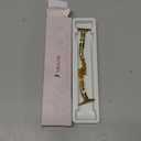 Missair Bands Compatible with Apple Watch Band 38mm 40mm 41mm 42mm 44mm 45mm 46mm 49mm for Women, Slim Metal Dressy Jewelry Bracelet with Bling Diamond for iWatch Series 11 10 9 8 7 6 5 4 3 SE Ultra (Gold)